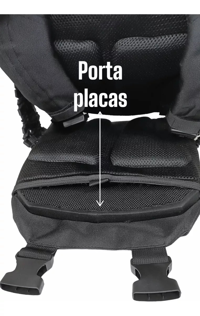 Chaléco Porta Placas Tactico Militar con  Porta Cargadores