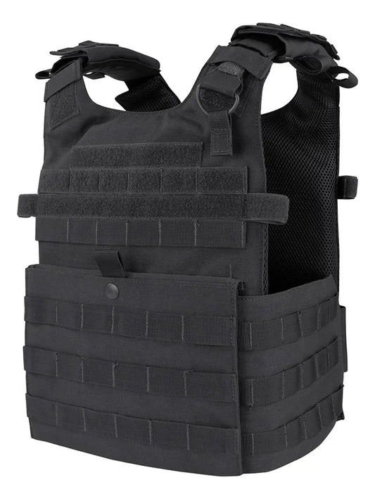 Chaleco Porta Placas Modelo Gunner Marca Condor Color Negro