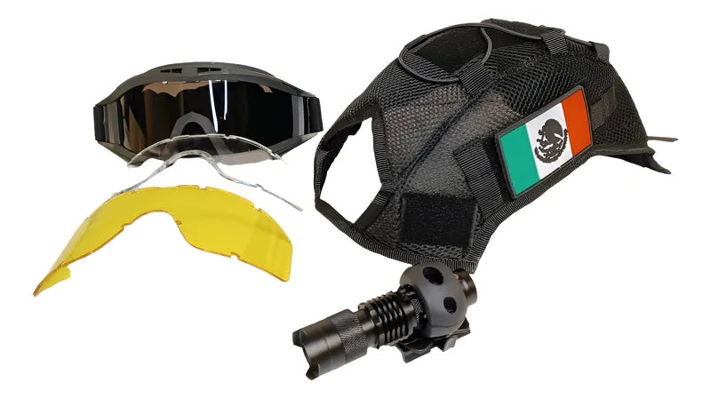 KIT PARA CASCO TACTICO BALISTICO O AIRSOFT