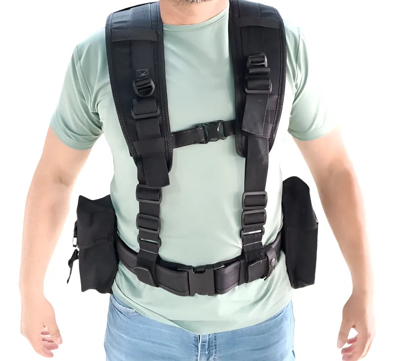 Tirantes Tácticos Militares con Fajilla y Porta Cargador